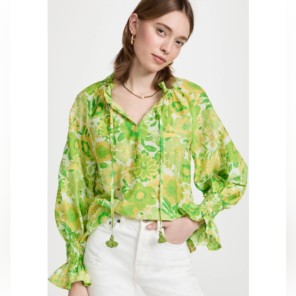 FIGUE Lianna Peasant Top - XS